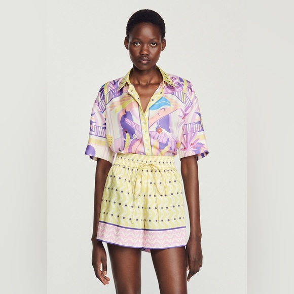 NWT Sandro x Louis Barthelemy Silk Set - Picture 1 of 13